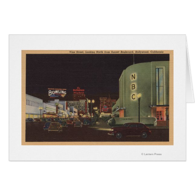 Hollywood, CA-Vine Street, van Sunset (Voorkant Horizontaal)