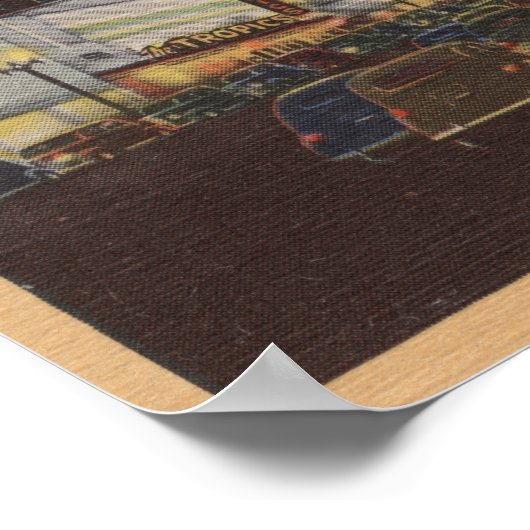 Hollywood, CA-Vine Street, van Sunset Poster (Hoek)