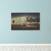 Hollywood, CAEarl Carroll Theater & Restaurant Canvas Afdruk (Insitu (Houten vloer))