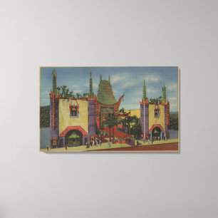 Hollywood, CAGrauman's Chinese theaterUitzicht Canvas Afdruk