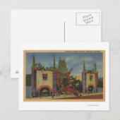 Hollywood, CAGrauman's Uitzicht van het Chinese th Briefkaart (Voorkant / Achterkant)