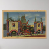 Hollywood, CAGrauman's Uitzicht van het Chinese th Poster (Voorkant)