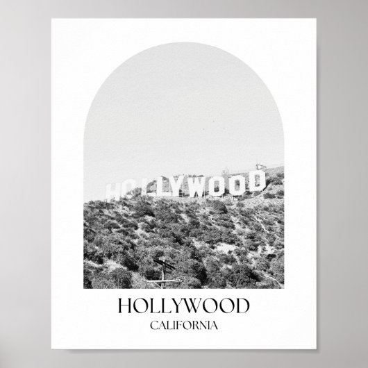 Hollywood California Arch fotoprint Poster (Voorkant)