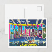 Hollywood, California  Big Letters Briefkaart (Voorkant / Achterkant)