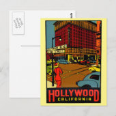Hollywood California Briefkaart (Voorkant / Achterkant)