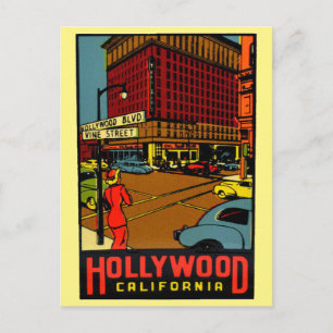 Hollywood California Briefkaart