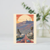 Hollywood California Briefkaart (Staand voorkant)