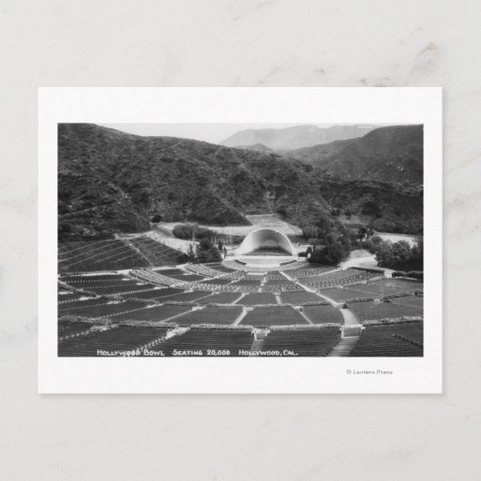 Hollywood, California Hollywood Bowl Uitzicht Briefkaart (Voorkant)