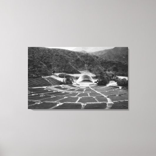 Hollywood, California Hollywood Bowl Uitzicht Canvas Afdruk (Voorkant)