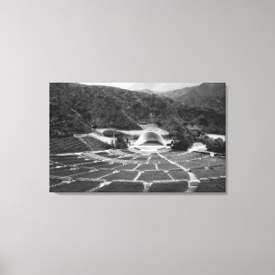 Hollywood, California Hollywood Bowl Uitzicht Canvas Afdruk