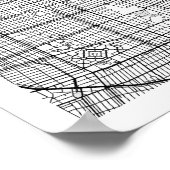 Hollywood California Minimal Modern Street Map Poster (Hoek)