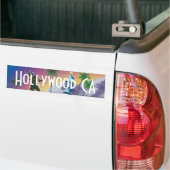 Hollywood California Palm Tree Bumpersticker Art (Op Truck)