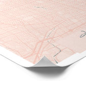 Hollywood California Pink and Blue Cute Script Poster (Hoek)