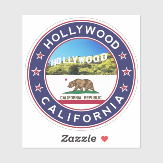 Hollywood, California Sticker (Vel)
