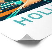 Hollywood California Travel Print (Hoek)