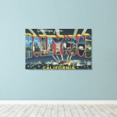 Hollywood, CaliforniaLarge Letter Scenes 2 Canvas Afdruk (Insitu (Houten vloer))