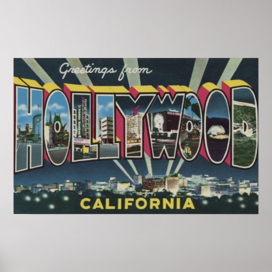 Hollywood, CaliforniaLarge Letter Scenes 2 Poster (Voorkant)