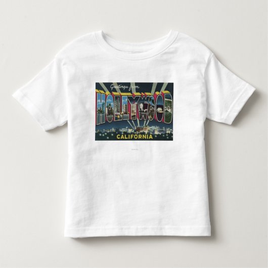 Hollywood, CaliforniaLarge Letter Scenes Kinder Shirts (Voorkant)