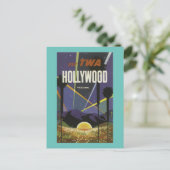 HOLLYWOOD      CALIFORNIAVintage-reis Briefkaart (Staand voorkant)