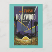 HOLLYWOOD      CALIFORNIAVintage-reis Briefkaart (Voorkant)