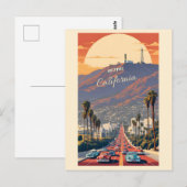 Hollywood Californië Briefkaart (Voorkant / Achterkant)