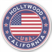 Hollywood Californië, Hollywood Sticker (Voorkant)