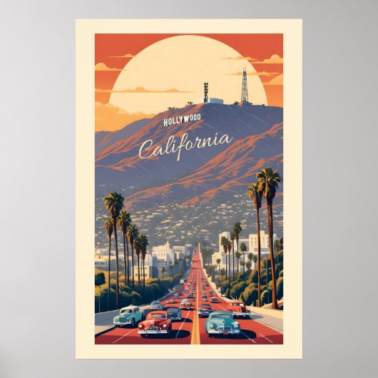 Hollywood Californië Poster (Voorkant)