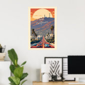 Hollywood Californië Poster (Thuiskantoor)