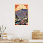 Hollywood Californië Poster (Keuken)