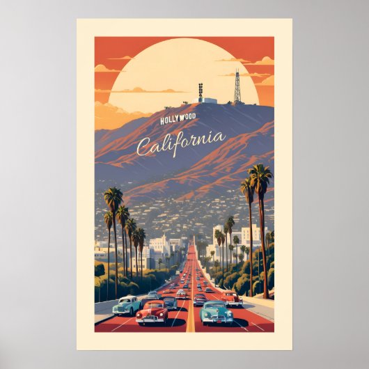 Hollywood Californië Poster (Voorkant)