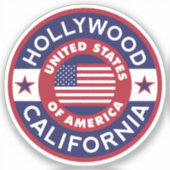 HOLLYWOOD, Californië Sticker (Voorkant)