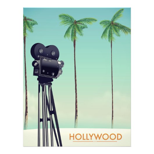 Hollywood camera Travel poster (Voorkant)
