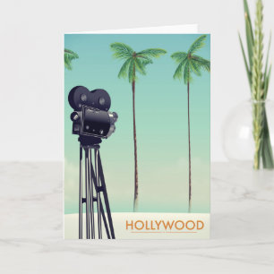 Hollywood  camera Travel poster Feestdagen Kaart