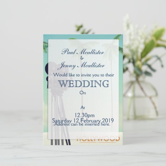 Hollywood  camera Travel poster Kaart (Staand voorkant)