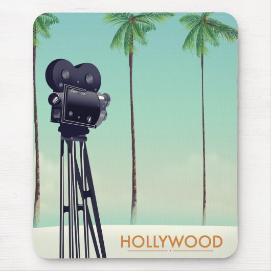 Hollywood  camera Travel poster Muismat (Voorkant)