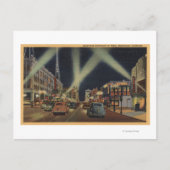 Hollywood, CANight Uitzicht van Hollywood Blvd. Briefkaart (Voorkant)