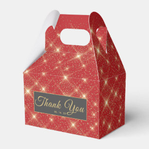 Hollywood Carpet Gold Dust Party Favor Box Bedankdoosjes