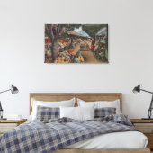Hollywood, CAView of Original Farmer's Market Canvas Afdruk (Insitu (Slaapkamer))