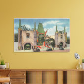 Hollywood, CAView van het Chinese theater van Grau Canvas Afdruk (Insitu (Woonkamer))