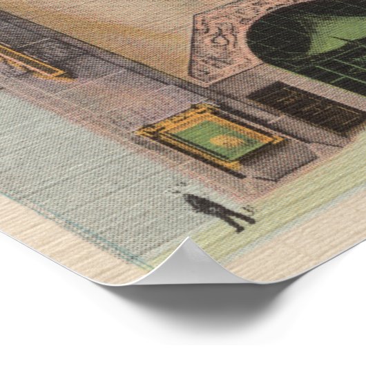 Hollywood, CAView van het Chinese theater van Grau Poster (Hoek)