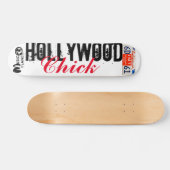 HOLLYWOOD CHICK Skateboard, 7 ¾" deck Persoonlijk Skateboard (Horizontaal)