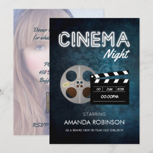 Hollywood Cinema Movie Theme Party voegt foto toe Kaart