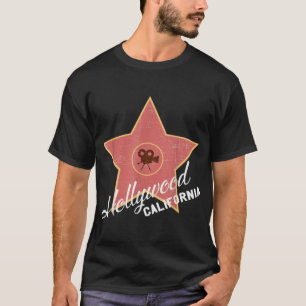 Hollywood-cinematografische rondslag van Fame Sta T-shirt