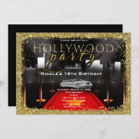 Hollywood & City Limo Red Carpet Party Uitnodiging