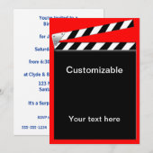 Hollywood Clapper Board  Kaart (Voorkant / Achterkant)