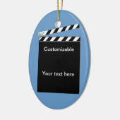 Hollywood Clapper Board  Keramisch Ornament (Links)