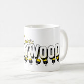 Hollywood Classic White Background Koffiemok (Voorkant rechts)