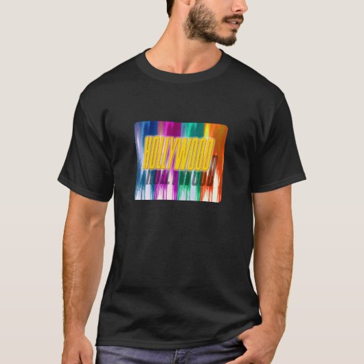 "Hollywood" Colorful Palms Shirt (Voorkant)