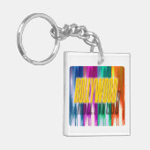 "Hollywood" Colorful Palms Sleutelhanger (Voorkant Links)