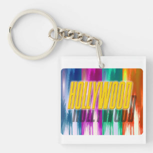 "Hollywood" Colorful Palms Sleutelhanger